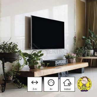 Obrázek produktu Prodlužovací kabel EMOS 3m/4zásuvky černá PC0413 1902240300 3