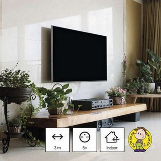 Prodlužovací kabel EMOS 3m/5zásuvek černá PC0513 1902250300 (obrázek 4)