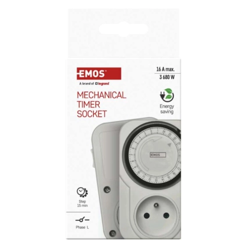 Časovač mechanická spínací zásuvka TS-MD3 EMOS P5502 (obrázek 8)