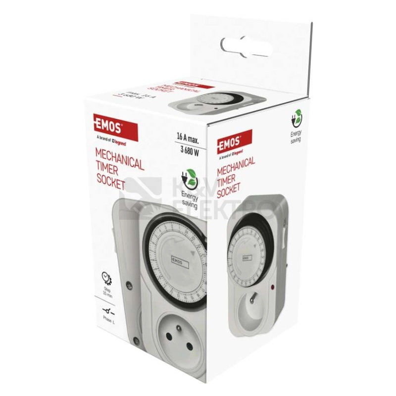 Obrázek produktu Časovač mechanická spínací zásuvka TS-MD3 EMOS P5502 3