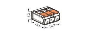 Obrázek produktu Svorka WAGO 221-413 3x4 s páčkou 1