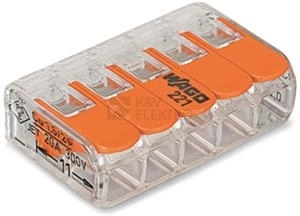 Obrázek produktu Svorka WAGO 221-415 5x4 s páčkou 0