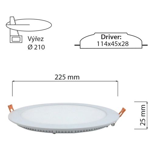 LED podhledové svítidlo McLED TORO R21 TR225-21W2700K-W-EN teplá bílá ML-412.016.33.0 (obrázek 5)