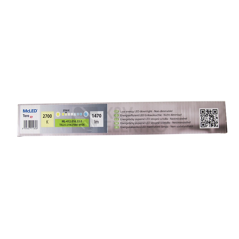 Obrázek produktu LED podhledové svítidlo McLED TORO R21 TR225-21W2700K-W-EN teplá bílá ML-412.016.33.0 3