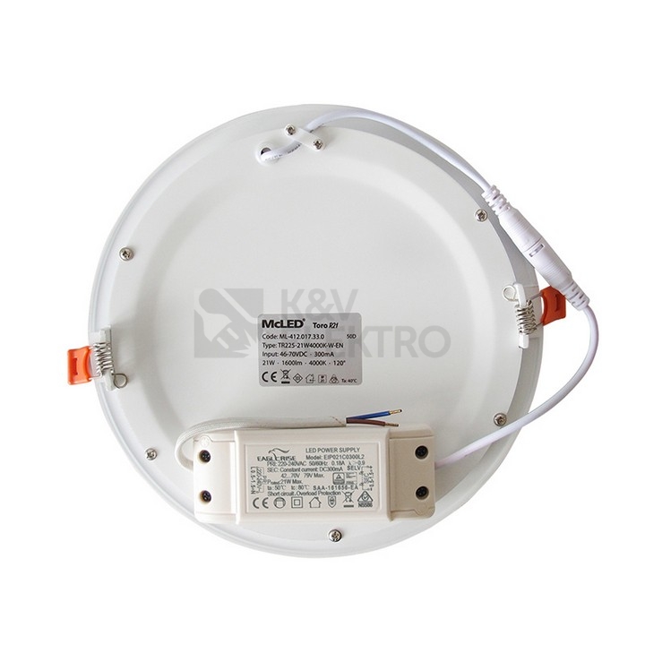 Obrázek produktu LED podhledové svítidlo McLED TORO R21 TR225-21W2700K-W-EN teplá bílá ML-412.016.33.0 6