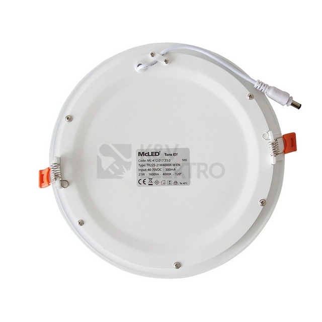 Obrázek produktu LED podhledové svítidlo McLED TORO R21 TR225-21W2700K-W-EN teplá bílá ML-412.016.33.0 8