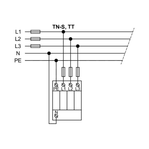 Svodič přepětí SPD typ 1+2 PIVM12,5-275 DS/3+1 Vseries