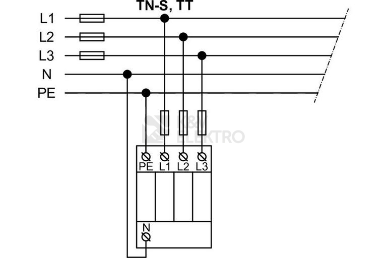 Obrázek produktu Svodič přepětí SPD typ 1+2 PIVM12,5-275 DS/3+1 Vseries 2