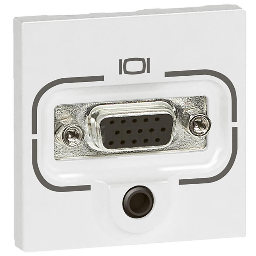 Obrázek produktu Legrand Mosaic zásuvka HD15 + Jack 3,5mm 2moduly bílá 78774 0