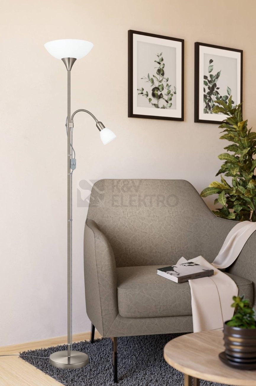 Obrázek produktu Stojací lampa EGLO Up 2 82842 1xE27/60W 1xE14/25W 1