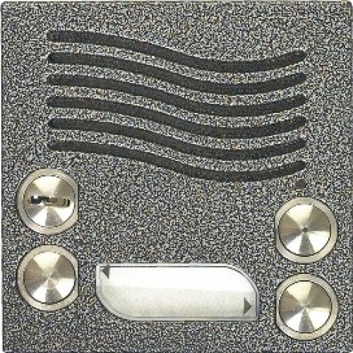 Levně Modul vrátného TESLA KARAT 2-BUS 2 tlačítka (antika stříbrná) 4FN 230 98.2/N