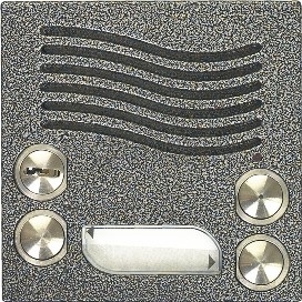 Obrázek produktu Modul vrátného TESLA KARAT 2-BUS 2 tlačítka (antika stříbrná) 4FN 230 98.2/N 0