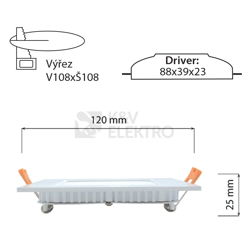 Obrázek produktu LED podhledové svítidlo McLED TORO S9 TS120-9W2700K-W-EN teplá bílá ML-412.001.33.0 3