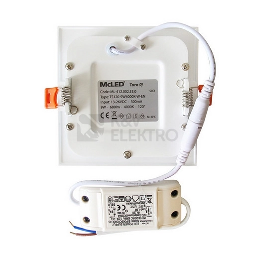 Obrázek produktu LED podhledové svítidlo McLED TORO S9 TS120-9W2700K-W-EN teplá bílá ML-412.001.33.0 6