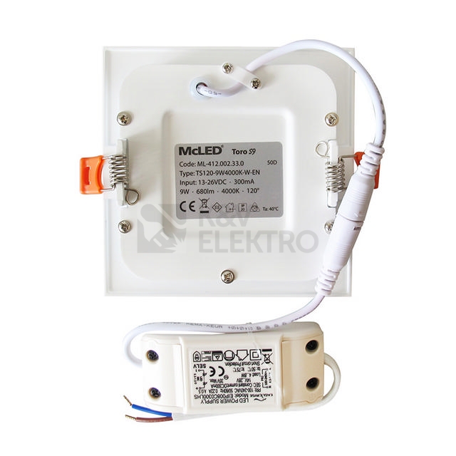 Obrázek produktu LED podhledové svítidlo McLED TORO S9 TS120-9W2700K-W-EN teplá bílá ML-412.001.33.0 7