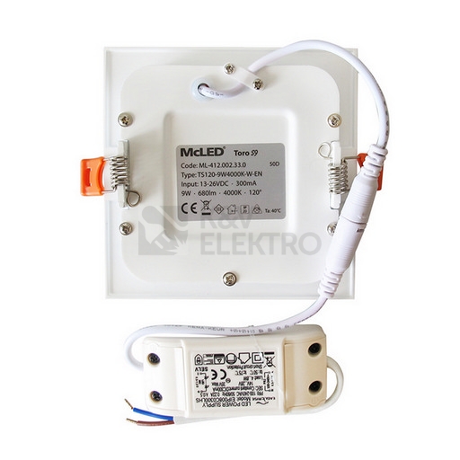 Obrázek produktu LED podhledové svítidlo McLED TORO S9 TS120-9W4000K-W-EN neutrální bílá ML-412.002.33.0 5