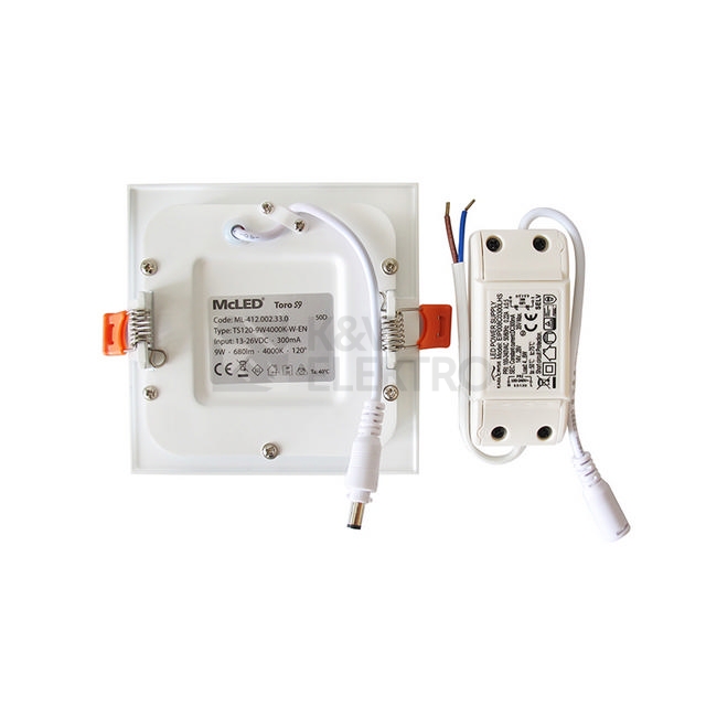 Obrázek produktu LED podhledové svítidlo McLED TORO S9 TS120-9W4000K-W-EN neutrální bílá ML-412.002.33.0 8