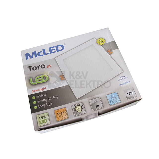 Obrázek produktu LED podhledové svítidlo McLED TORO S15 TS172-15W2700K-W-EN teplá bílá ML-412.004.33.0 1