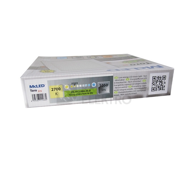 Obrázek produktu LED podhledové svítidlo McLED TORO S15 TS172-15W2700K-W-EN teplá bílá ML-412.004.33.0 2