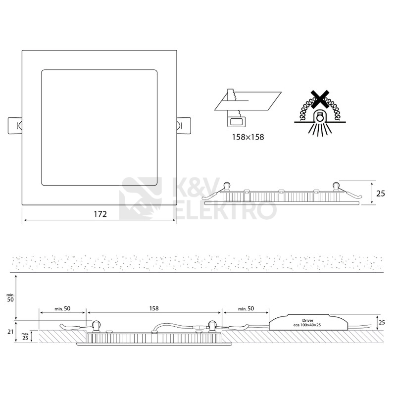 Obrázek produktu LED podhledové svítidlo McLED TORO S15 TS172-15W2700K-W-EN teplá bílá ML-412.004.33.0 4