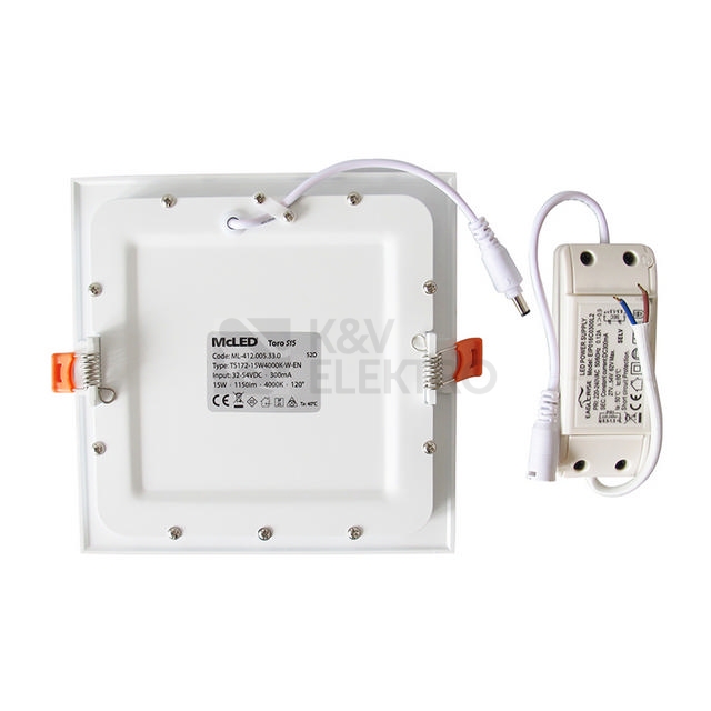 Obrázek produktu LED podhledové svítidlo McLED TORO S15 TS172-15W2700K-W-EN teplá bílá ML-412.004.33.0 11