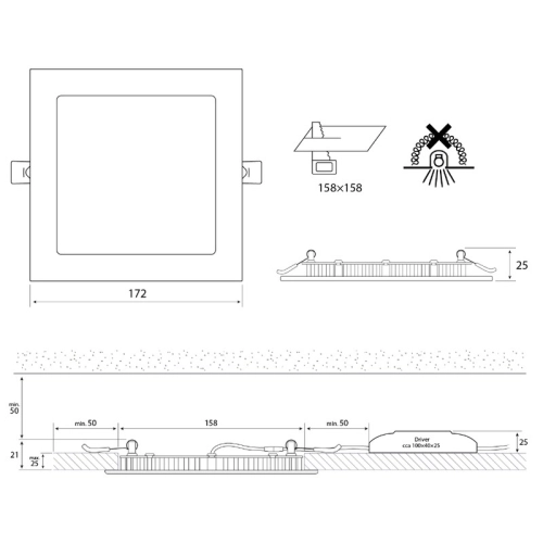 LED podhledové svítidlo McLED TORO S15 TS172-15W4000K-W-EN neutrální bílá ML-412.005.33.0 (obrázek 11)