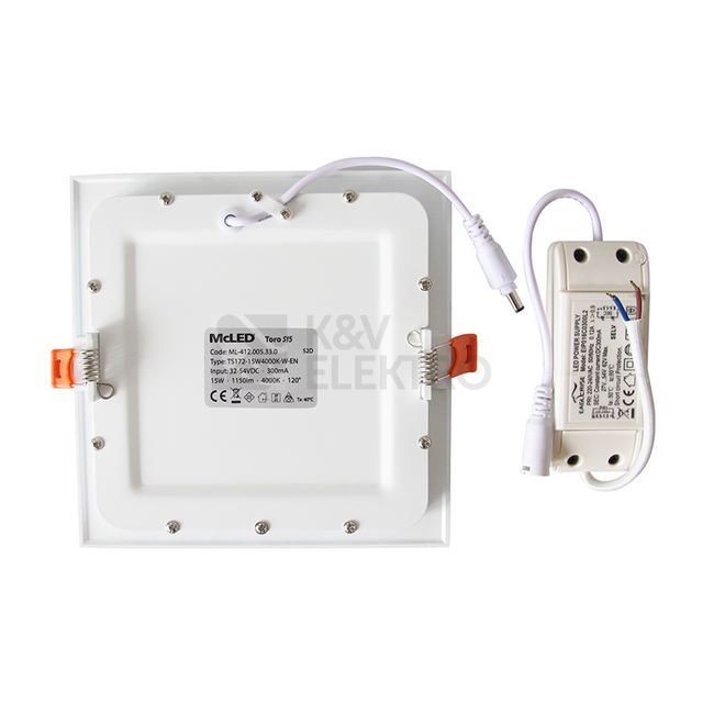Obrázek produktu LED podhledové svítidlo McLED TORO S15 TS172-15W4000K-W-EN neutrální bílá ML-412.005.33.0 12