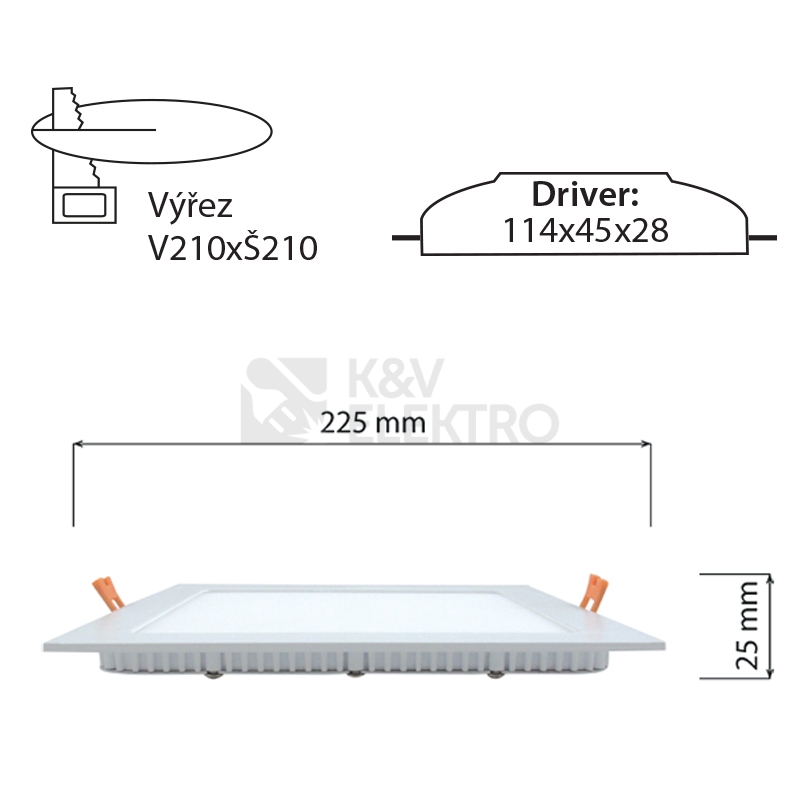 Obrázek produktu LED podhledové svítidlo McLED TORO S21 TS225-21W2700K-W-EN teplá bílá ML-412.007.33.0 4