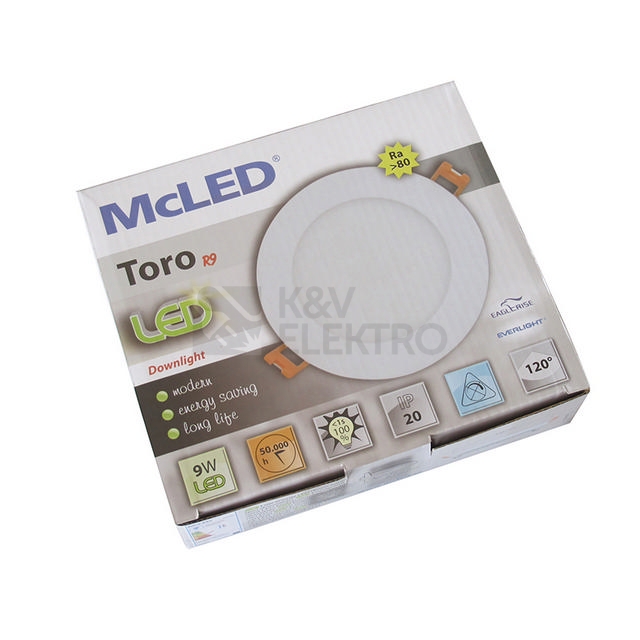 Obrázek produktu LED podhledové svítidlo McLED TORO R9 TR120-9W2700K-W-EN teplá bílá ML-412.010.33.0 1