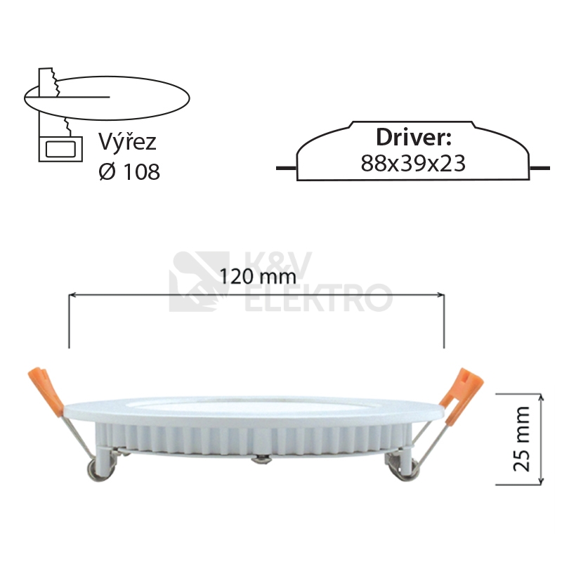 Obrázek produktu LED podhledové svítidlo McLED TORO R9 TR120-9W2700K-W-EN teplá bílá ML-412.010.33.0 4