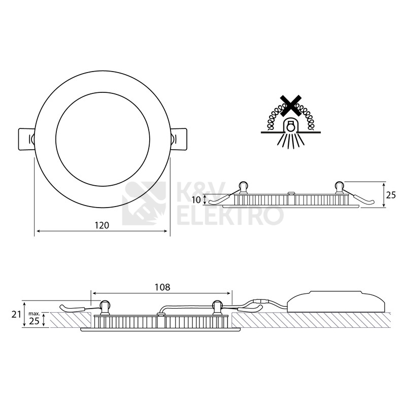 Obrázek produktu LED podhledové svítidlo McLED TORO R9 TR120-9W2700K-W-EN teplá bílá ML-412.010.33.0 10
