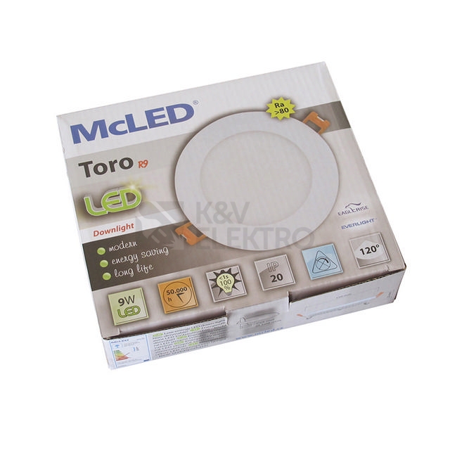 Obrázek produktu LED podhledové svítidlo McLED TORO R9 TR120-9W4000K-W-EN neutrální bílá ML-412.011.33.0 1