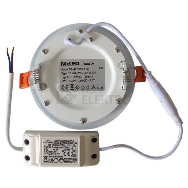 Obrázek produktu LED podhledové svítidlo McLED TORO R9 TR120-9W4000K-W-EN neutrální bílá ML-412.011.33.0 12