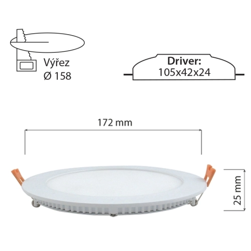 LED podhledové svítidlo McLED TORO R15 TR172-15W2700K-W-EN teplá bílá ML-412.013.33.0 (obrázek 9)