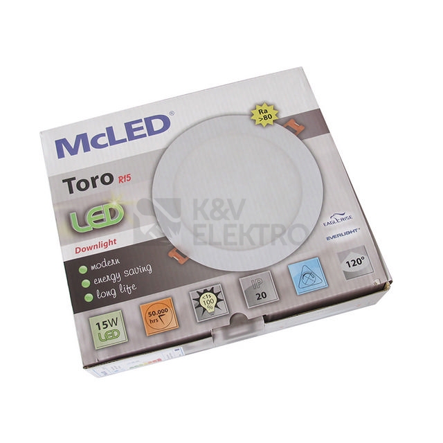 Obrázek produktu LED podhledové svítidlo McLED TORO R15 TR172-15W2700K-W-EN teplá bílá ML-412.013.33.0 1