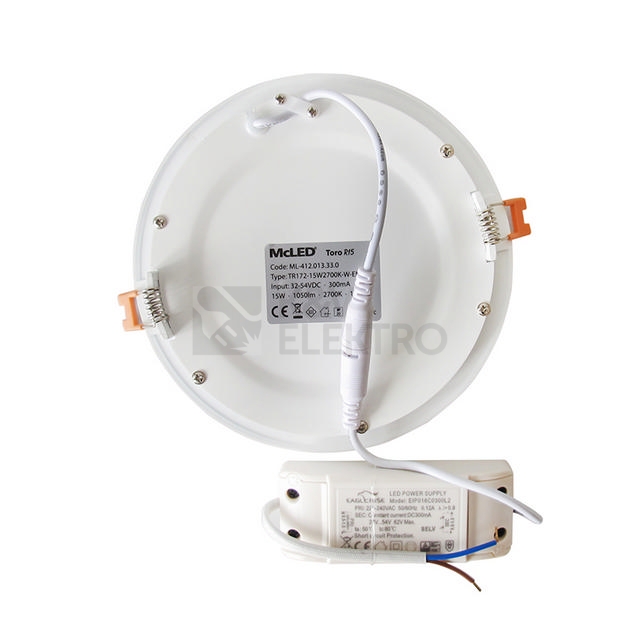 Obrázek produktu LED podhledové svítidlo McLED TORO R15 TR172-15W2700K-W-EN teplá bílá ML-412.013.33.0 9