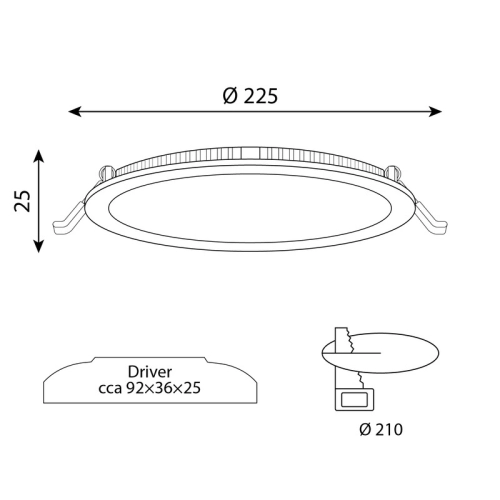 LED podhledové svítidlo McLED TORO R21 TR225-21W4000K-W-EN neutrální bílá ML-412.017.33.0 (obrázek 9)