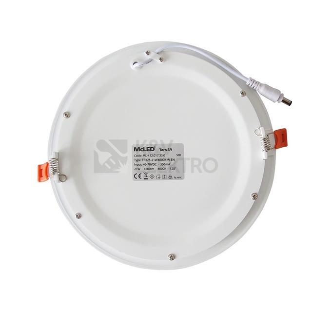 Obrázek produktu LED podhledové svítidlo McLED TORO R21 TR225-21W4000K-W-EN neutrální bílá ML-412.017.33.0 10