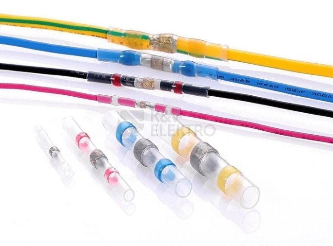 Obrázek produktu Letovací spojka teplem smrštitelná WAPRO SSSN-15-20 0,5-1 mm2 pro laněné vodiče červená 1