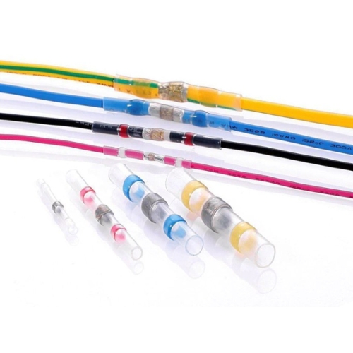 Letovací spojka teplem smrštitelná WAPRO SSSN-40-20 1,5-2,5 mm2 pro laněné vodiče modrá