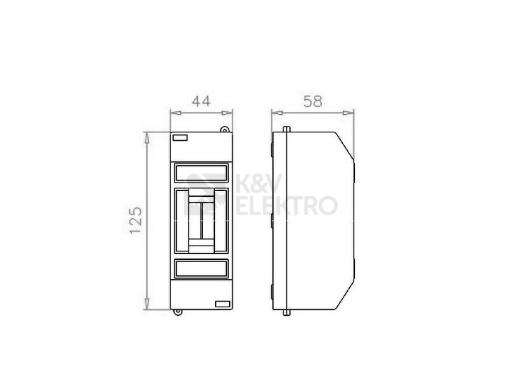 Obrázek produktu Kryt jističe EATON MICRO-2 IP30 2M 177081 1