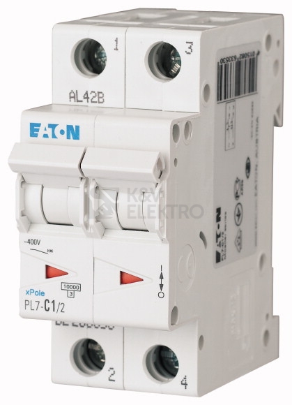 Obrázek produktu Jistič EATON PL7-B1/2 1A 165079 0