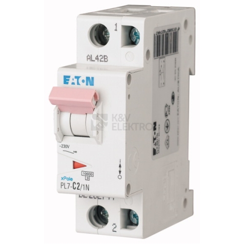 Jistič EATON PL7-B2/1N 2A 165218