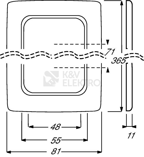 Obrázek produktu ABB Reflex SI pětirámeček 1725-0-1498 (2515-214K-102) 2CKA001725A1498 1