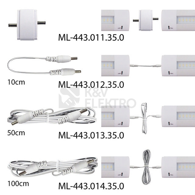 Obrázek produktu  LED svítidlo lineární McLED 8W 500mm 4000K neutrální bílá 24V ML-443.002.35.0 2