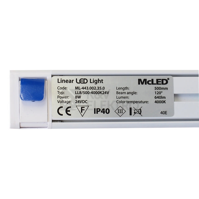 Obrázek produktu  LED svítidlo lineární McLED 8W 500mm 4000K neutrální bílá 24V ML-443.002.35.0 17