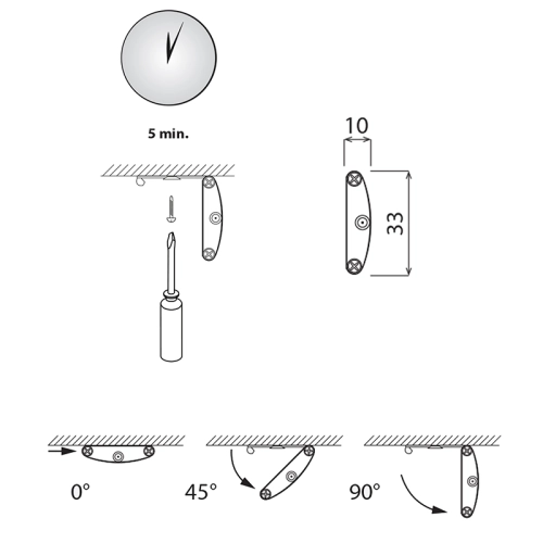 LED svítidlo McLED 16W 4000K neutrální bílá 24V délka 1005mm ML-443.003.35.0