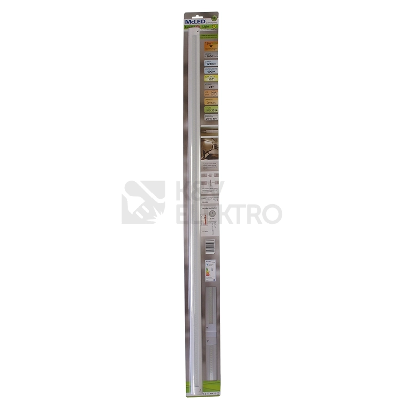 Obrázek produktu LED svítidlo McLED 16W 4000K neutrální bílá 24V délka 1005mm ML-443.003.35.0 4