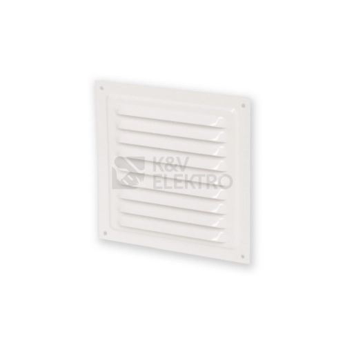 Mřížka 125x125mm bílá kovová VENTS MVM 125s síťka proti hmyzu 1009820