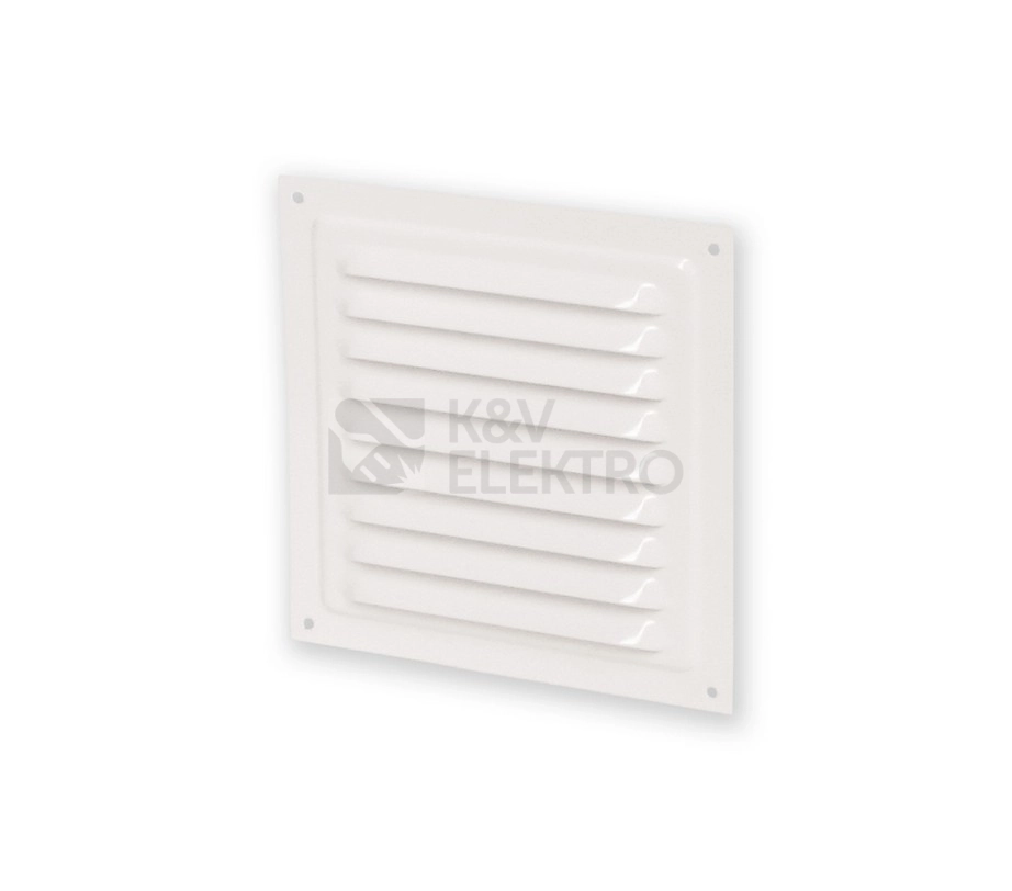 Obrázek produktu Mřížka 125x125mm bílá kovová VENTS MVM 125s síťka proti hmyzu 1009820 0